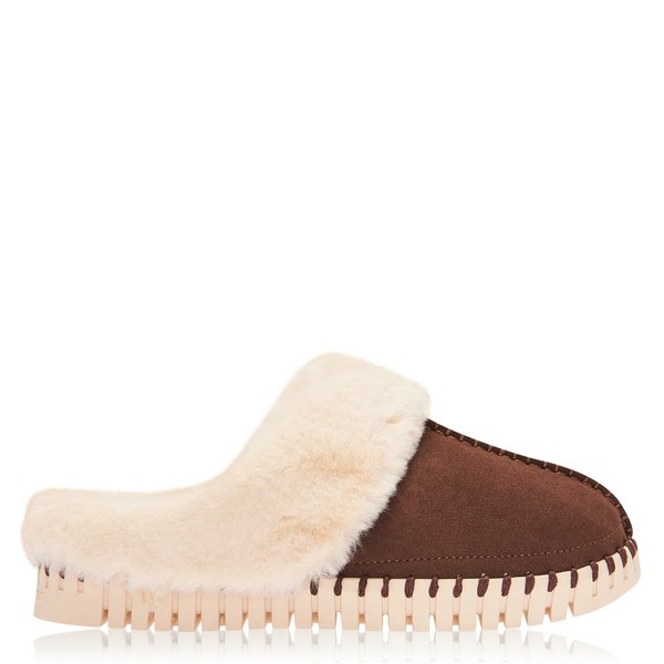 イルセヤコブセン レディース サンダル シューズ Faux Fur Slippers Chocolate 205の通販は