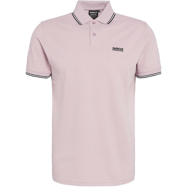 バブアー メンズ ポロシャツ トップス Rider Tipped Polo Shirt Dusk Pinkの通販はポロシャツ