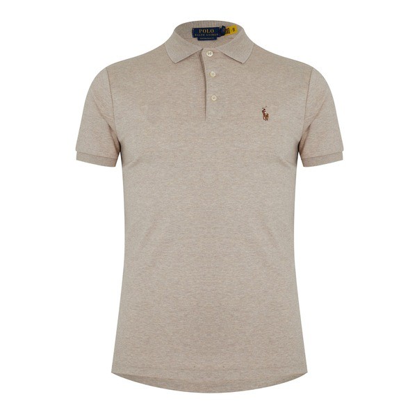 ラルフローレン メンズ ポロシャツ トップス Embroidered Polo Shirt Sand Heatherの通販は