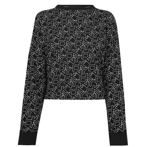 ダナ キャラン ニューヨーク レディース ニット&セーター アウター DKNY Long Sleeve Lounge Top Womens Black  Logo｜au PAY マーケット