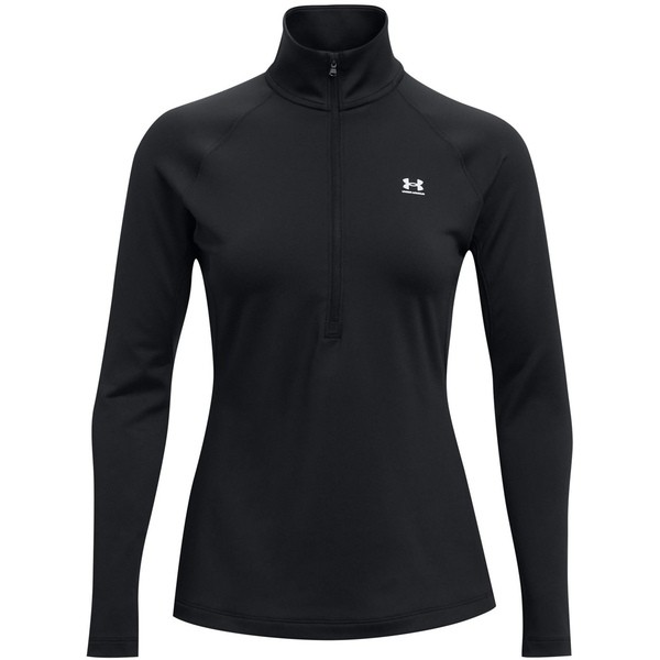 アンダーアーマー レディース Tシャツ トップス Half Zip Blackの通販は