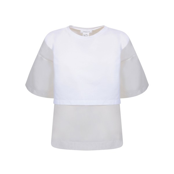 ファビアナ フィリッピ レディース Tシャツ トップス White Cotton