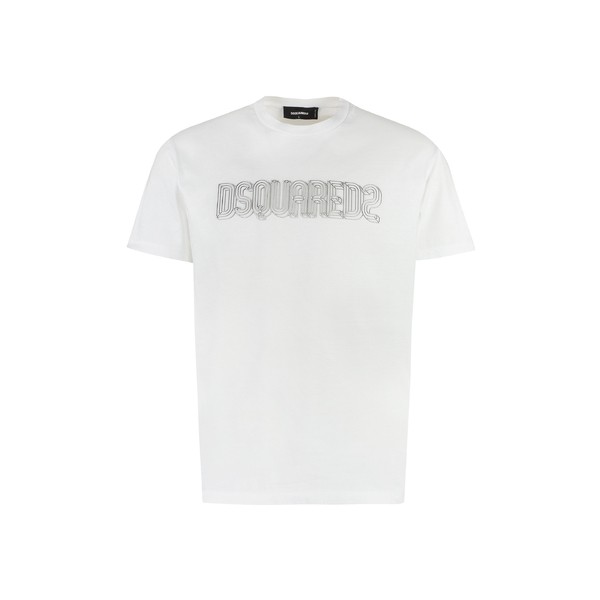 ディースクエアード メンズ Tシャツ トップス Logo Cotton T-shirt