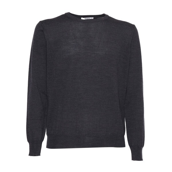 カングラ メンズ ニット&セーター アウター Plain Knit Sweater GREYの