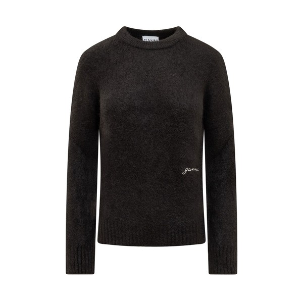 ガニー レディース ニット&セーター アウター Alpaca Sweater BLACKの