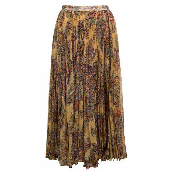 エトロ レディース スカート ボトムス Maxi Multicolor Pleated Skirt