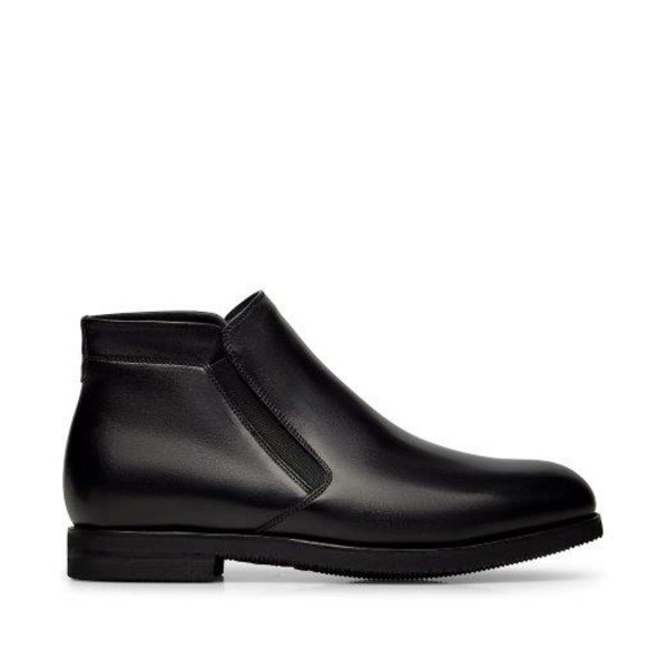 ファビ メンズ ブーツ シューズ Calfskin Ankle Boot NEROの通販はau