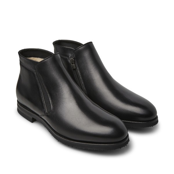 ファビ メンズ ブーツ シューズ Calfskin Ankle Boot NEROの通販はau