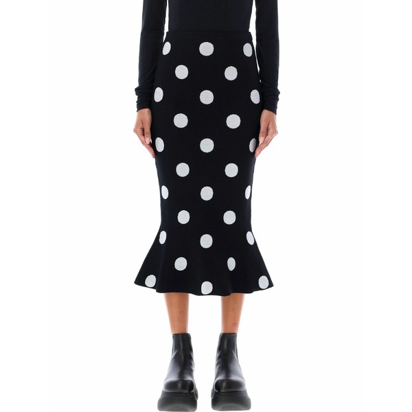 マルニ レディース スカート ボトムス Midi Skirt Dot BLACK