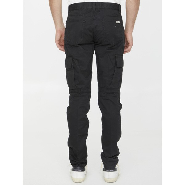 バルマン メンズ カジュアルパンツ ボトムス Cotton Cargo Pants Black