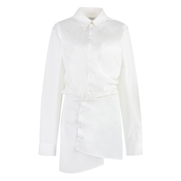 オフホワイト レディース ワンピース トップス Cotton Shirtdress White