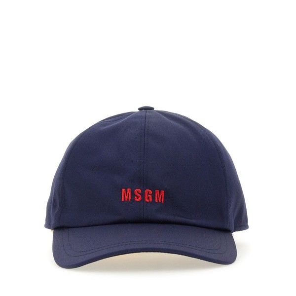 エムエスジイエム メンズ 帽子 アクセサリー Baseball Cap BLU