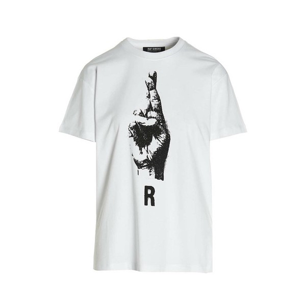 ラフ・シモンズ レディース Tシャツ トップス R Hand Sign T-shirt