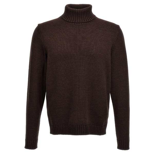 ザノーネ メンズ ニット&セーター アウター High Neck Sweater Brownの