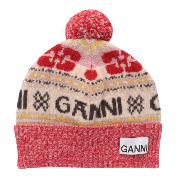 ガニー レディース 帽子 アクセサリー Ganni Beanie Multicolour