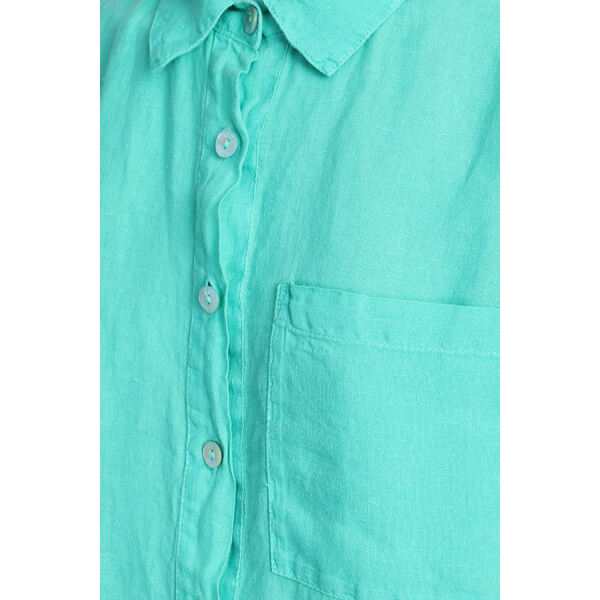 １２０％リノ レディース シャツ トップス Shirt In Green Linen green