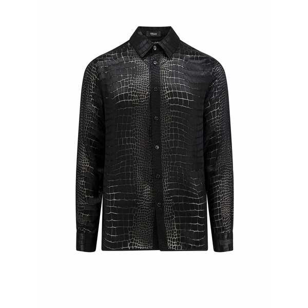 ヴェルサーチ メンズ シャツ トップス Shirt Blackの通販はau PAY