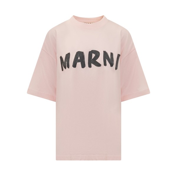 マルニ レディース Tシャツ トップス T-shirt With Logo Pink-