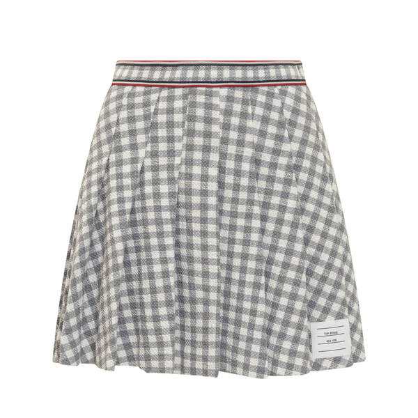 トムブラウン レディース スカート ボトムス Pleated Skirt MED GREY