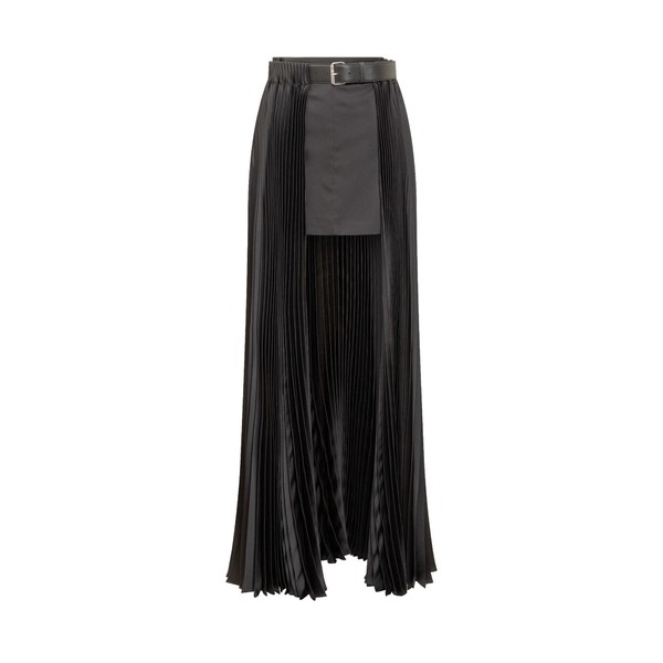 ピーター・ドゥ レディース スカート ボトムス Belted Pleated Skirt BLACK