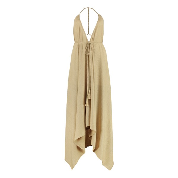 アラヌイ レディース ワンピース トップス Get Lost Linen Dress Beige