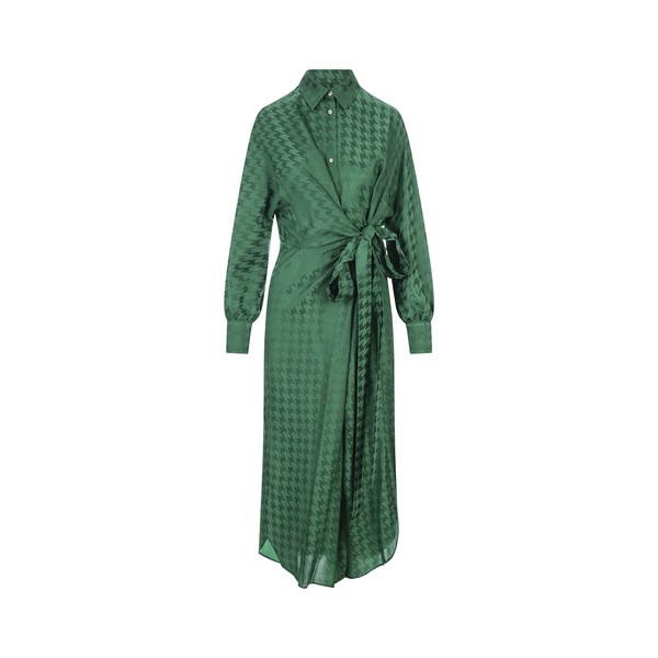 エムエスジイエム レディース ワンピース トップス Green Shirt Dress