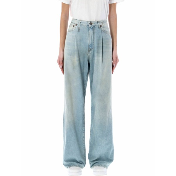 R13/アールサーティーン】DAMON PLEATED WIDE DENIM-