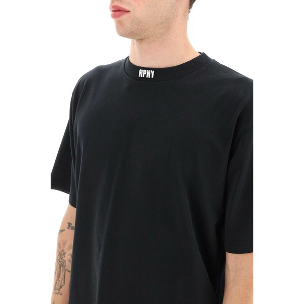 ヘロン プレストン メンズ Tシャツ トップス Hpny Embroidered T-shirt