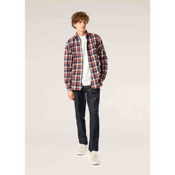 ドッピアアー メンズ シャツ トップス Aantero Red Flannel Checked