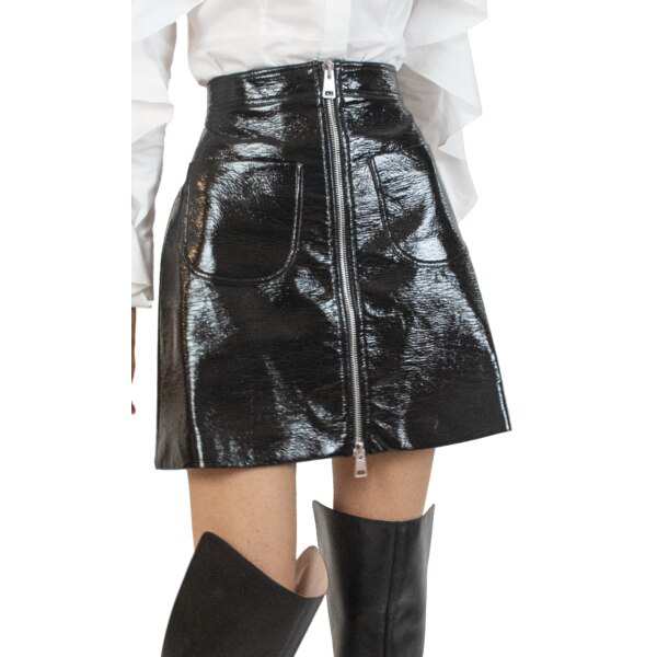 サラバッタグリア レディース スカート ボトムス Zipped Skirt Black