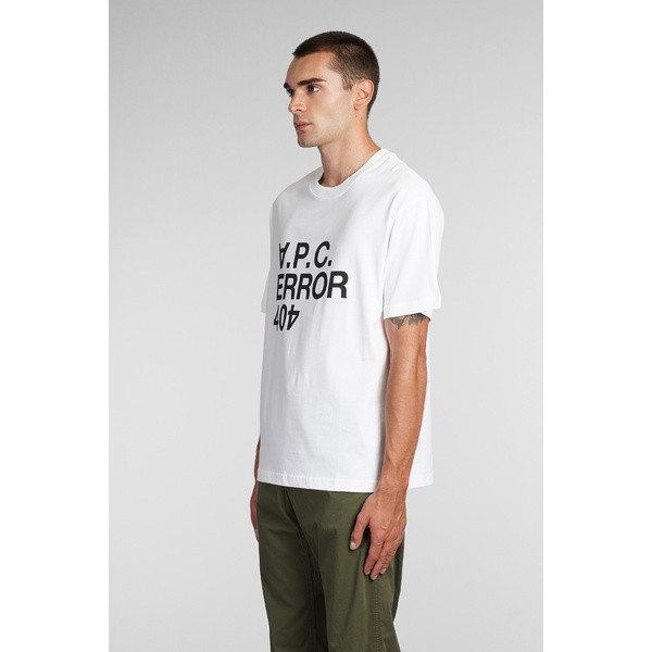 アーペーセー メンズ Tシャツ トップス Erreur 404 T-shirt In White