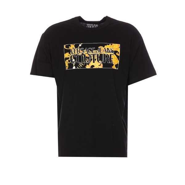 ベルサーチ メンズ Tシャツ トップス Versace Chain Couture T-shirt