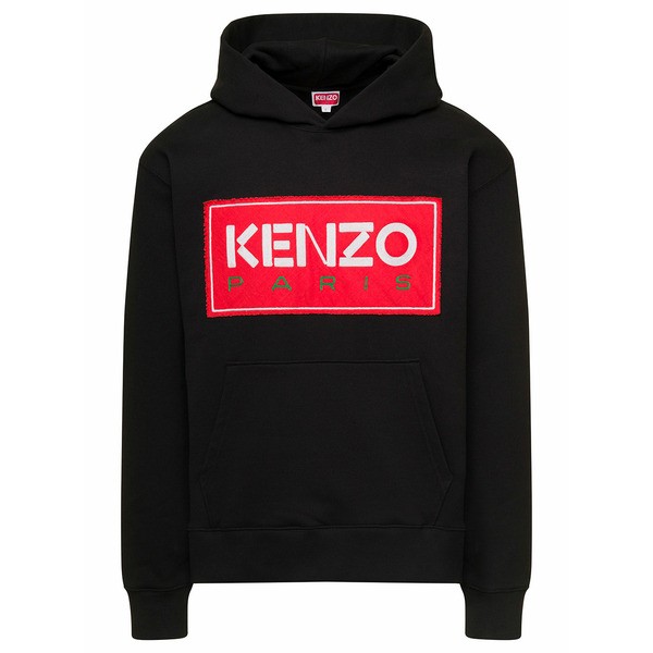 ケンゾー メンズ パーカー・スウェットシャツ アウター Black Hoodie