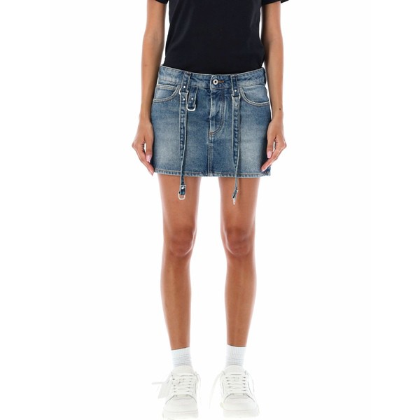 オフホワイト レディース スカート ボトムス Cargo Mini Skirt BLUE