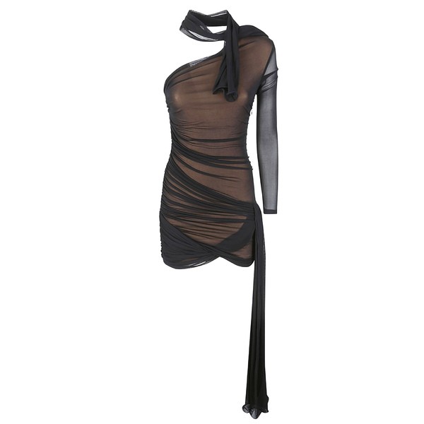 ディオンリー レディース ワンピース トップス Hosiery Draped Dress