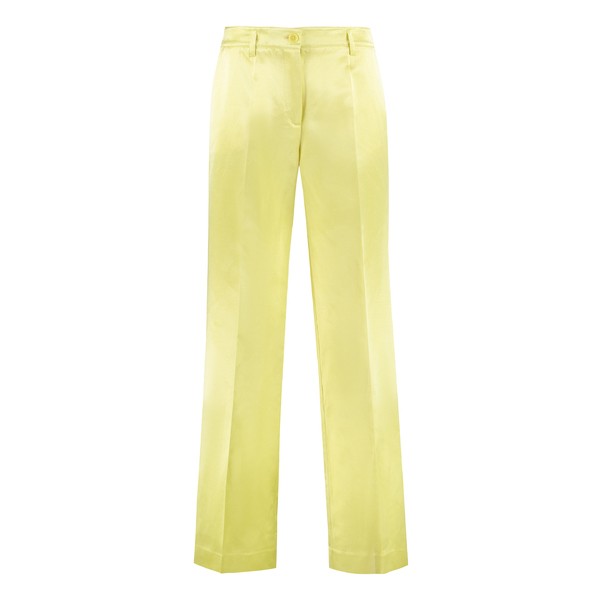 パロシュ レディース カジュアルパンツ ボトムス Satin Trousers Yellow