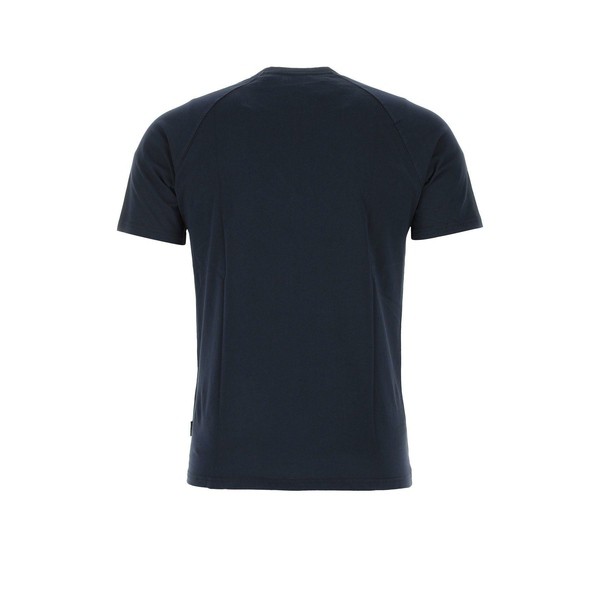 アスペジ メンズ Tシャツ トップス Navy Blue Cotton T-shirt Navyの