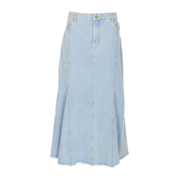 ガニー レディース スカート ボトムス Denim Midi Skirt Blue