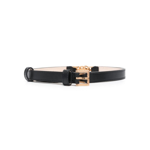 ヴェルサーチ レディース ベルト アクセサリー Black Belt With Golden