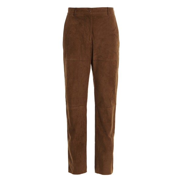 パロシュ レディース カジュアルパンツ ボトムス Suede Pants Brown