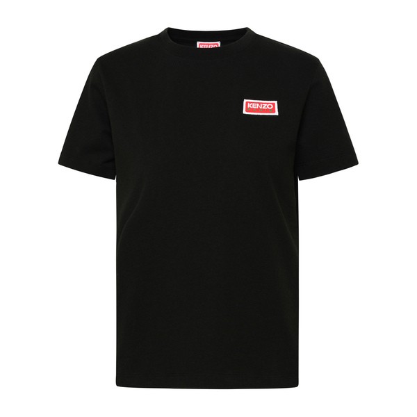 ケンゾー レディース Tシャツ トップス Black Cotton T-shirt Blackの