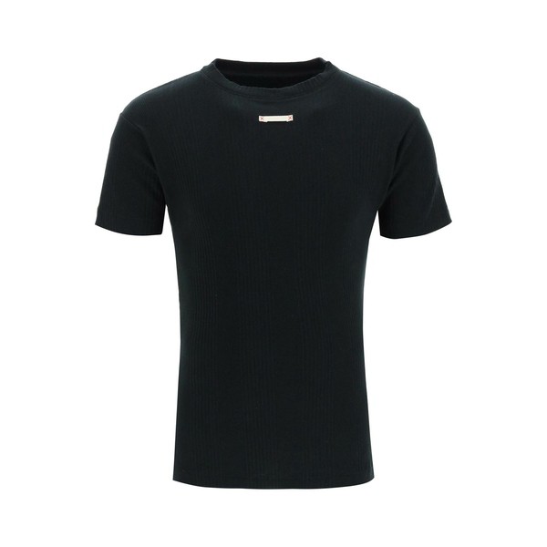 マルタンマルジェラ メンズ Tシャツ トップス Ribbed Cotton T-shirt