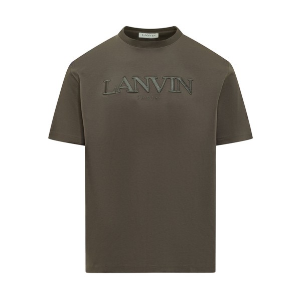 ランバン メンズ Tシャツ トップス T-shirt With Logo LODEN