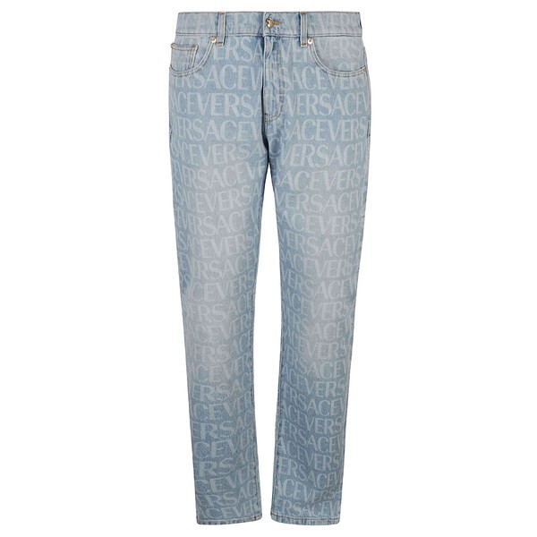 ヴェルサーチ メンズ デニムパンツ ボトムス All-over Jeans Light Blue