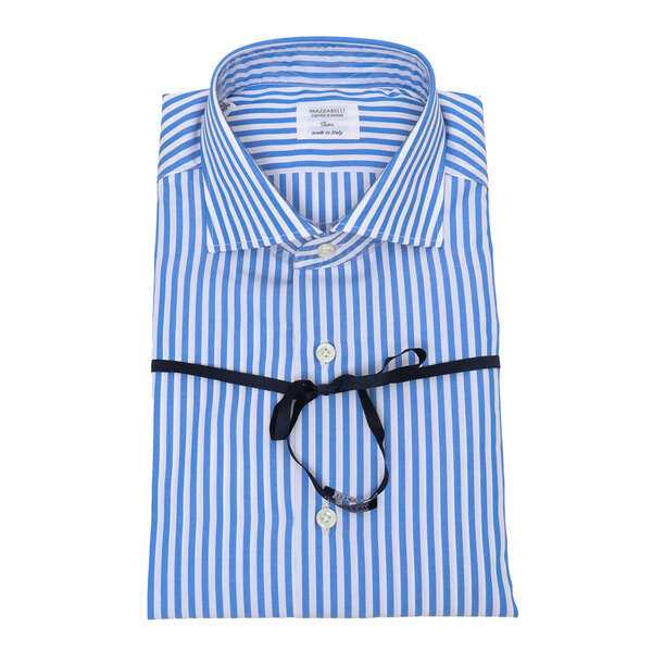 マッザレッリ メンズ シャツ トップス Striped Shirt LIGHT BLUEの通販