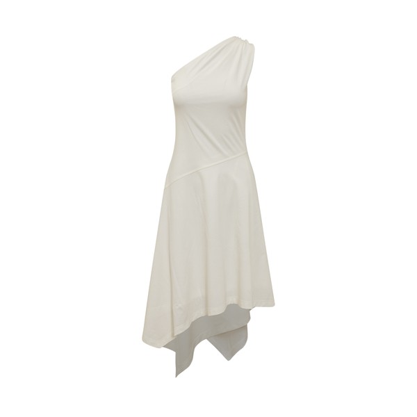 レディース ワンピース トップス One Shoulder Dress WHITE