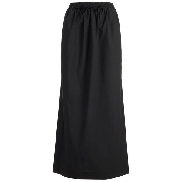 マトー レディース スカート ボトムス Long Skirt In Organic Cotton Black