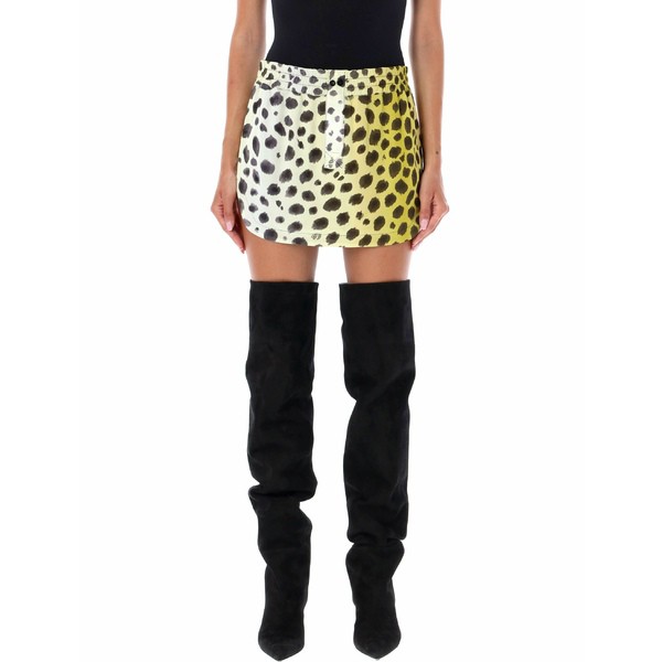 ジ アティコ レディース スカート ボトムス Rooney Mini Skirt CHEETAH