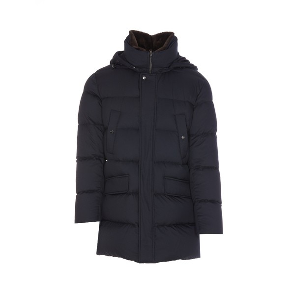 ヘルノ メンズ ジャケット＆ブルゾン アウター Down Jacket Blu navyの