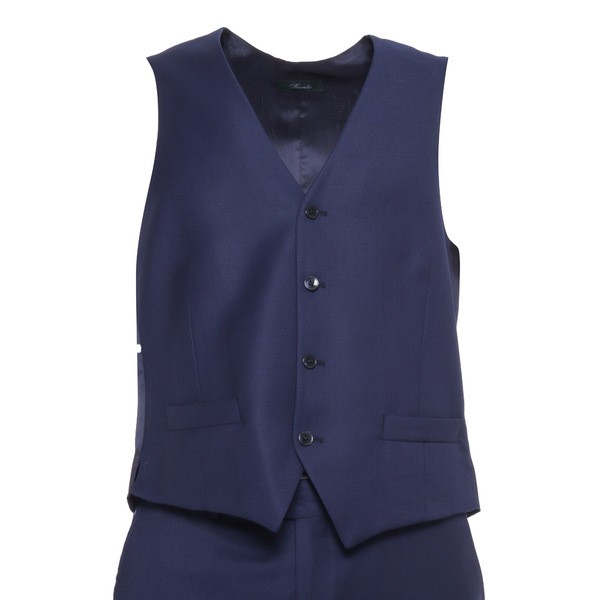 エルビーエム1911 メンズ ジャケット＆ブルゾン アウター Formal Vest BLUE